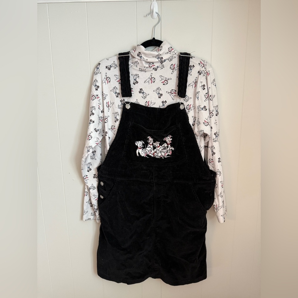 RARE Vintage Disney 101 Dalmatians turtleneck and overalls